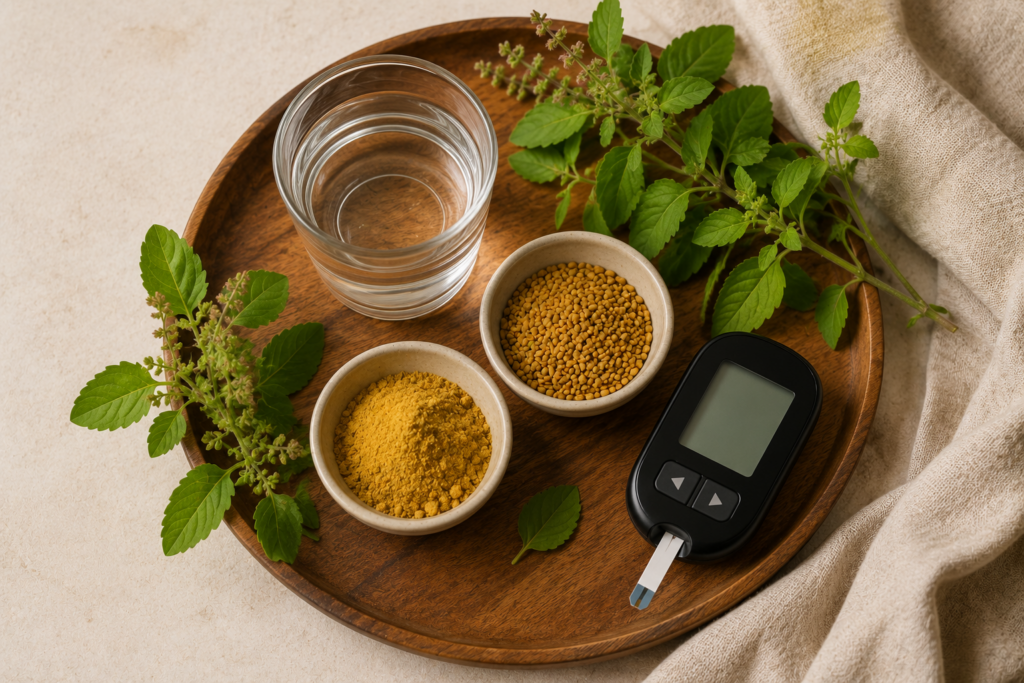  Natural herbs and glucose monitor for lowering blood sugar quickly