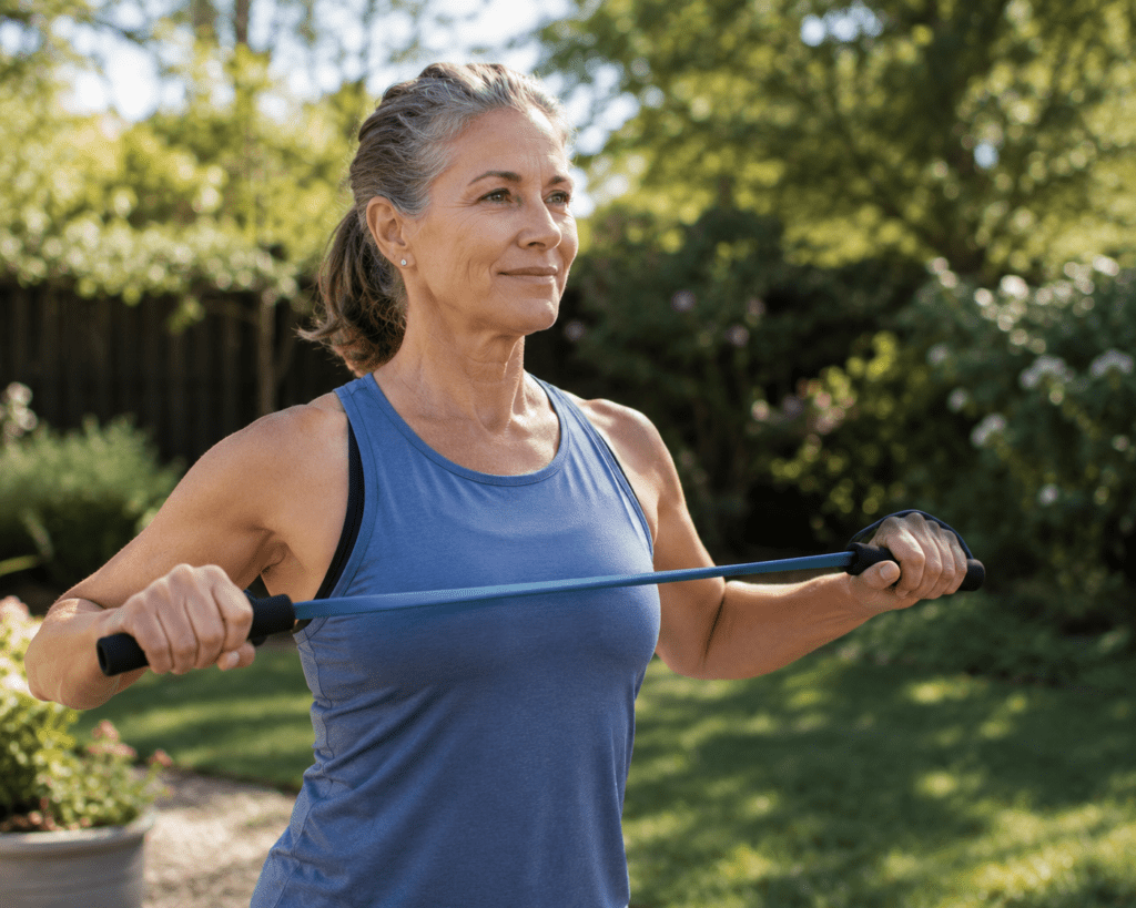 Moderate resistance training routine that supports thyroid metabolism